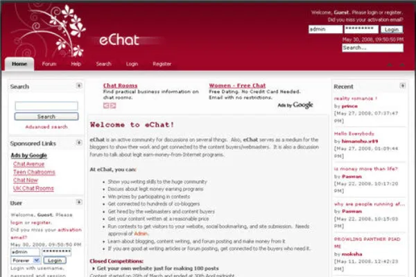 Discussion Forum project screenshot